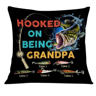 Personalized Love Fishing Dad Grandpa Pillow - Thegiftio UK