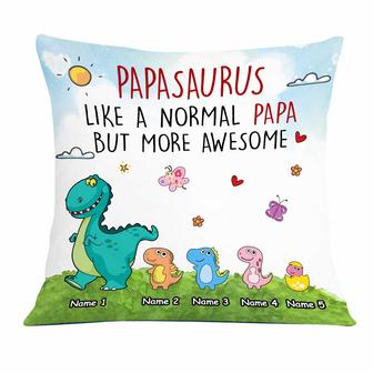 Personalized Love Dad Grandpa Dinosaurus Pillow - Thegiftio UK
