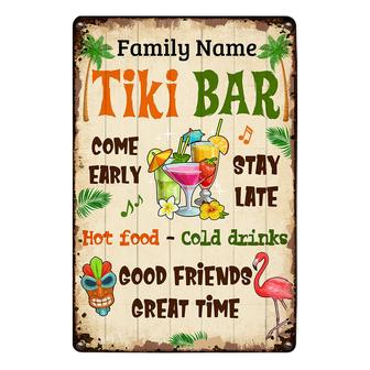 Personalized Metal Sign for Backyard Tiki Bar Lovers - Thegiftio UK