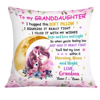 Personalized Unicorn Daughter Granddaughter Hug This Pillow - Thegiftio