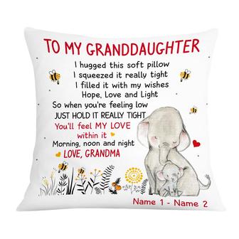 Personalized Elephant Daughter Granddaughter Hug This Pillow - Thegiftio UK