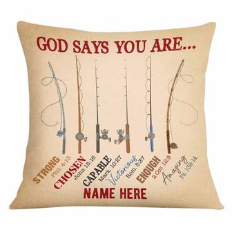 Personalized Love Fishing You Are Pillow - Thegiftio UK