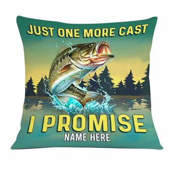Personalized Fishing Lover Gifts, Just One More Cast Pillow - Thegiftio