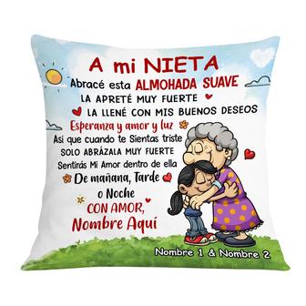 Personalized Mom Grandma Granddaughter Grandson Spanish Pillow - Thegiftio UK