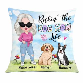 Personalized Easter Dog Mom Life Pillow - Thegiftio