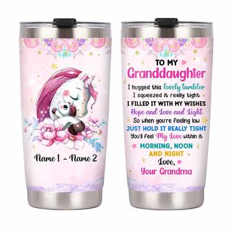 Personalized Unicorn Mom Grandma Son Daughter Grandson Granddaughter Steel Tumbler - Thegiftio UK