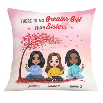 Personalized Sisters Friends No Greater Gift Pillow - Thegiftio UK