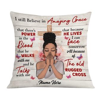 Personalized BWA Jesus Girl Still Believe Pillow - Thegiftio UK