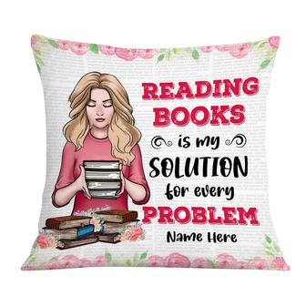 Personalized Book Lover Gifts, Love Book Girl Pillow - Thegiftio UK