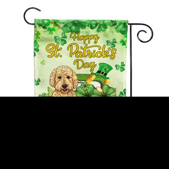 Personalized St Patrick's Day Dog Truck Flag for Garden - Thegiftio UK
