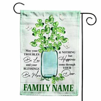 Personalized St Patrick's Day Garden Flag for Families - Thegiftio UK