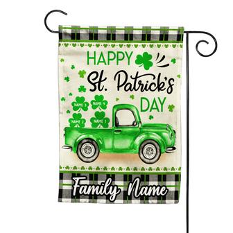Personalized St Patrick's Day Garden Flag for Families - Thegiftio UK