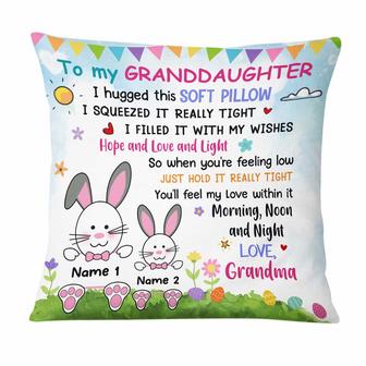 Personalized Easter Mom Grandma Daughter Granddaughter Son Grandson Hug This Pillow - Thegiftio UK