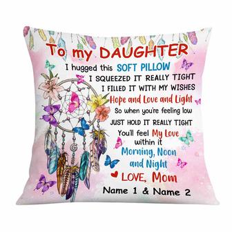 Personalized Mom Grandma To Daughter Granddaughter Hug This Pillow - Thegiftio UK