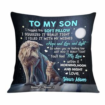 Personalized Mom Grandma Son Grandson Hug This Pillow - Thegiftio UK