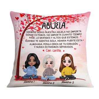 Personalized Mom Grandma Spanish Pillow - Thegiftio UK