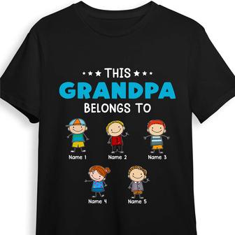 Personalized Daddy Gift, Gift For Husband, Funny Dad, New Grandpa Gift, Dad Grandpa Belongs To T Shirt - Thegiftio UK