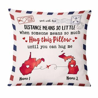 Personalized Long Distance Pillow for Families - Thegiftio UK