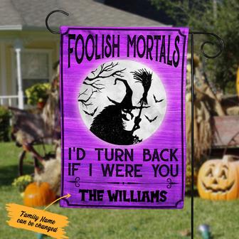 Personalized Witch Halloween Garden Flag for Home - Thegiftio UK