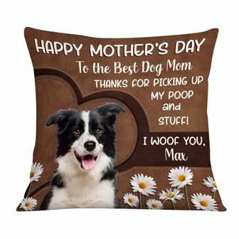 Personalized Dog Mom Mothers Day Photo Pillow - Thegiftio