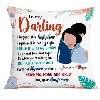 Personalized Abstract Couple Hug This Pillow - Thegiftio UK