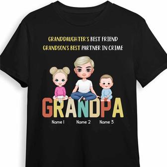 Personalized Dad Grandpa T Shirt - Thegiftio UK