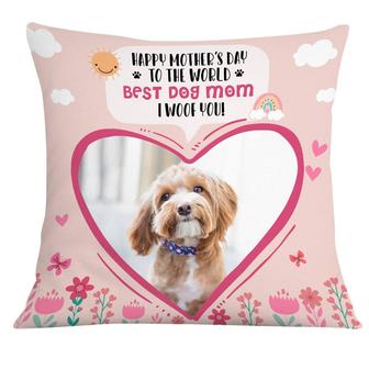 Personalized Dog Mom Photo Pillow - Thegiftio
