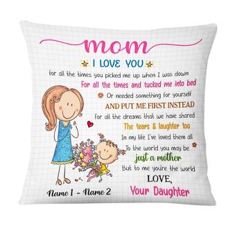 Personalized Mother's Day Mom Grandma Pillow - Thegiftio UK