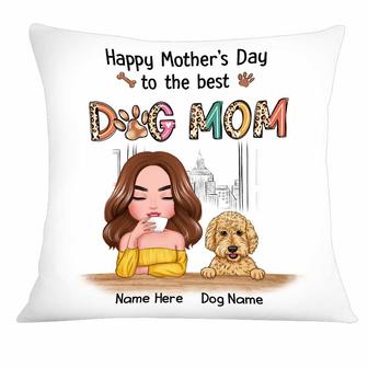 Personalized Dog Mom Mother's Day Pillow - Thegiftio UK
