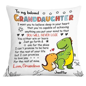 Personalized Granddaughter Love Drawing Pillow - Thegiftio UK