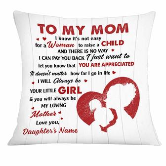 Personalized To My Mom Gift, Mom And Daughter Gifts, Mom Daughter Love Pillow , Mothers Day, Birthday - Thegiftio UK