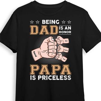 Personalized Dad Grandpa T Shirt - Thegiftio UK