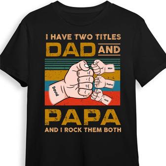 Personalized Dad Grandpa T Shirt - Thegiftio UK