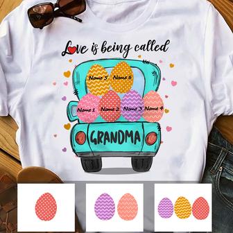 Personalized Grandma Easter Eggs T Shirt - Thegiftio UK