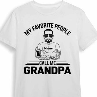 Personalized Dad Grandpa T Shirt - Thegiftio UK