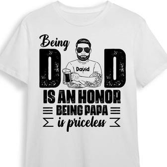 Personalized Dad Grandpa Papa T Shirt - Thegiftio UK