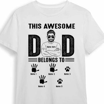 Personalized Dad Grandpa Belongs To T Shirt - Thegiftio UK