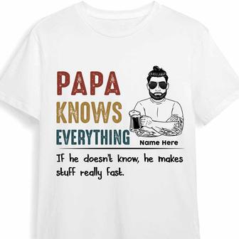 Personalized Dad Grandpa T Shirt - Thegiftio UK
