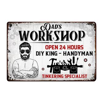 Personalized Metal Sign for Dad or Grandpa's Garage - Thegiftio UK