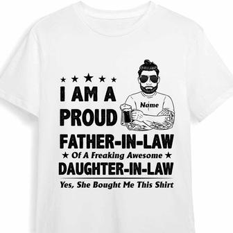 Personalized Dad Grandpa Father-In-Law Daughter-In-Law T Shirt - Thegiftio UK
