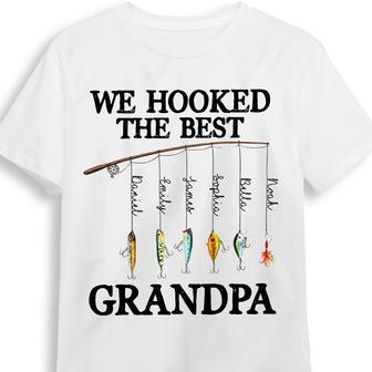Personalized Grandpa Fishing T Shirt - Thegiftio UK