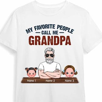 Personalized Dad Grandpa T Shirt - Thegiftio UK
