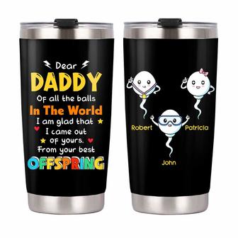 Personalized Dad Funny Steel Tumbler - Thegiftio