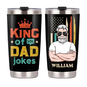 Personalized Dad Grandpa Dad Jokes Steel Tumbler - Thegiftio UK
