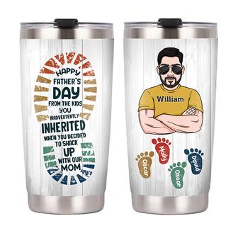 Personalized Dad Grandpa Step Dad Steel Tumbler - Thegiftio UK