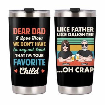 Personalized Dad Grandpa Steel Tumbler - Thegiftio UK