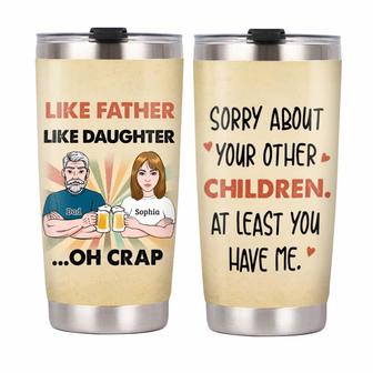 Personalized Dad Grandpa Steel Tumbler - Thegiftio UK