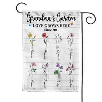 Personalized Garden Flag for Grandma - Thegiftio UK