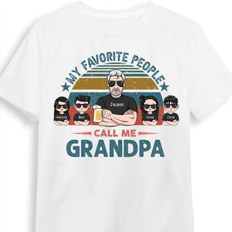 Personalized Grandpa My Favorite People T Shirt - Thegiftio UK