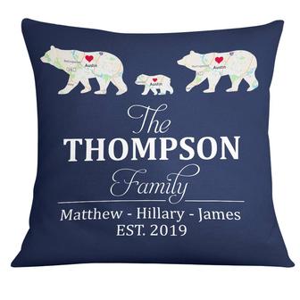 Personalized Family Bear Pillow for Home Decor - Thegiftio UK